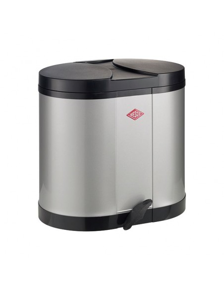 Kosz na śmieci srebrny 2x15l BETA Wesco