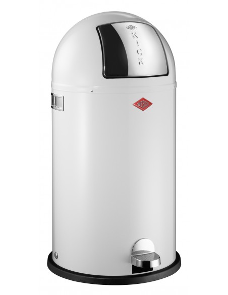 Kosz na śmieci 40l KickBoy biały WESCO