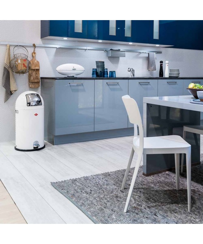 Kosz na śmieci 40l KickBoy nowy srebrny WESCO