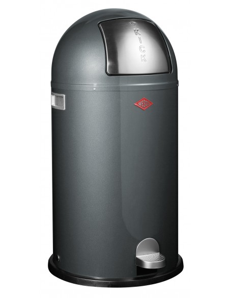 Kosz na śmieci 40l KickBoy grafitowy WESCO