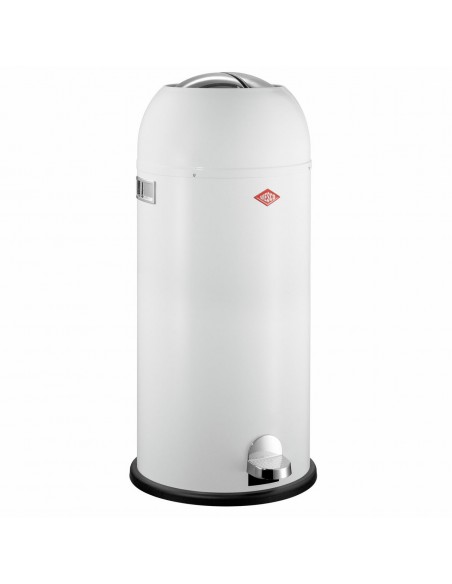 Kosz na śmieci biały Kickmaster Maxi 40l Wesco