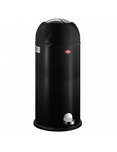 Kosz na śmieci czarny Kickmaster Maxi 40l Wesco