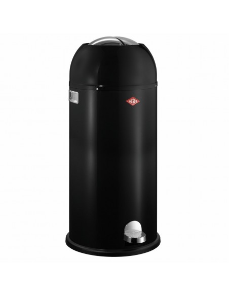 Kosz na śmieci czarny Kickmaster Maxi 40l Wesco