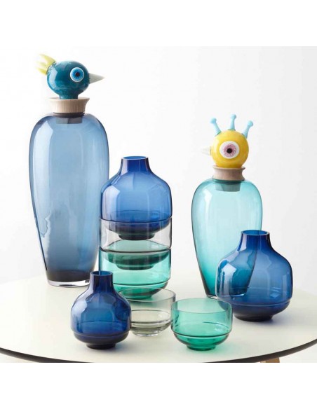 Wazon Peppe 45cm Papageno turkusowy - Leonardo