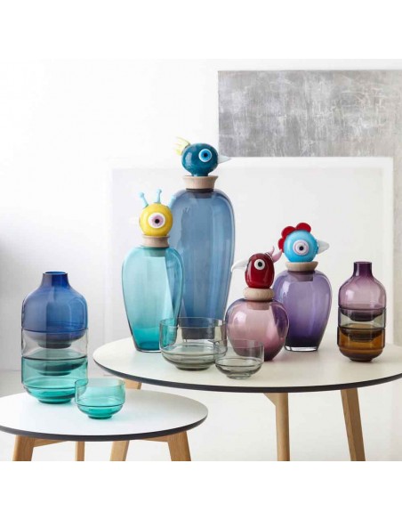 Wazon Peppe 45cm Papageno turkusowy - Leonardo