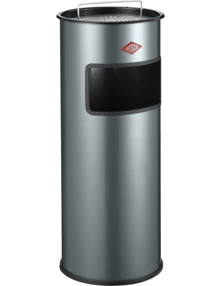 Kosz na śmieci z popielniczką grafitowy 30l Ashtray Wesco
