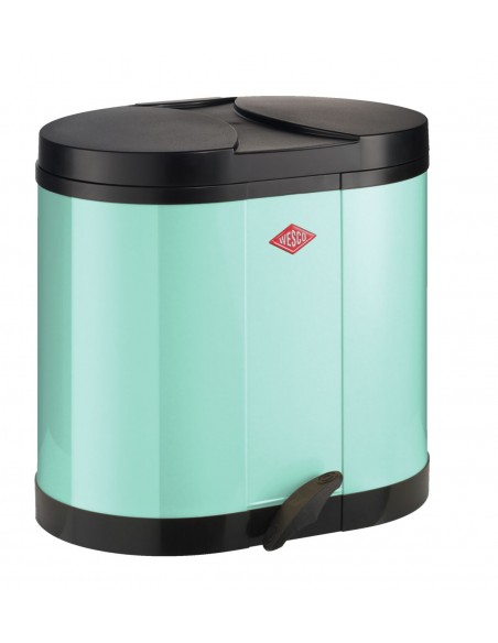 Kosz na śmieci miętowy 2x15l BETA Wesco