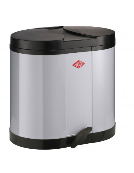 Kosz na śmieci chłodny szary 2x15l BETA Wesco