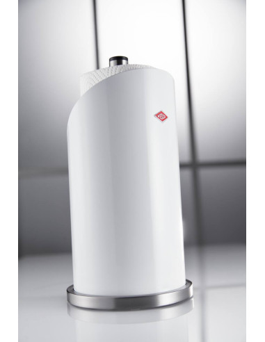 Stojak na papier kuchenny biały mat Wesco