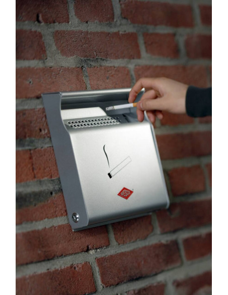 Popielniczka ścienna srebrna