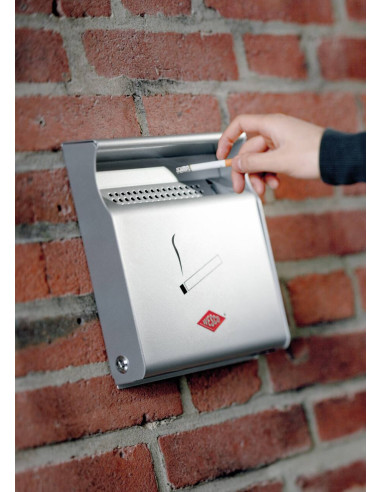 Popielniczka ścienna srebrna