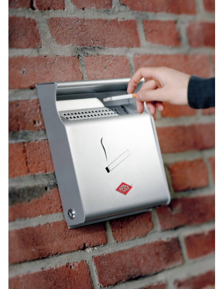 Popielniczka ścienna srebrna