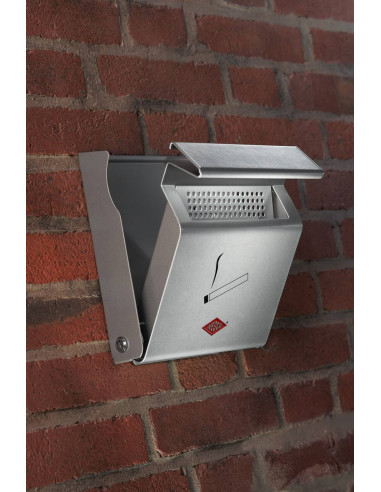 Popielniczka ścienna srebrna