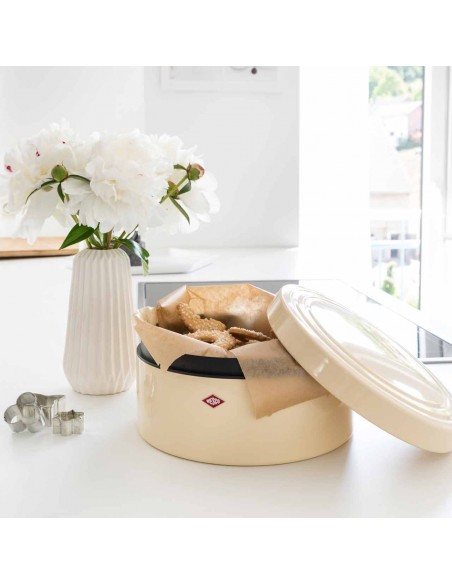 Pojemnik na pieczywo okrągły piaskowy mat Classic Line