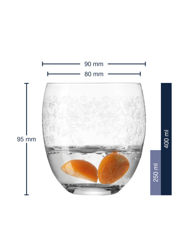 Leonardo - Zestaw 6 szklanek do wody 400ml CHATEAU