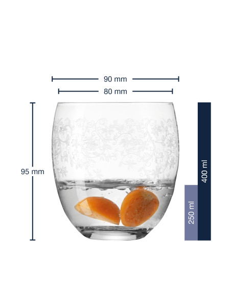 Leonardo - Zestaw 6 szklanek do wody 400ml CHATEAU