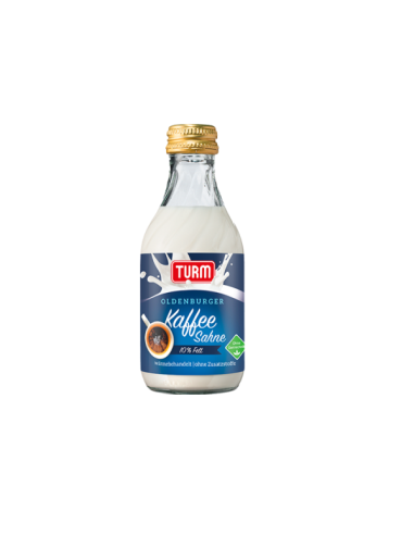 Śmietanka mleczko do kawy 10% w szklanej butelce