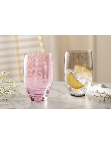 Zestaw 6 szklanek do wody 460ml POESIA rose