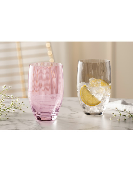 Zestaw 6 szklanek do wody 460ml POESIA rose