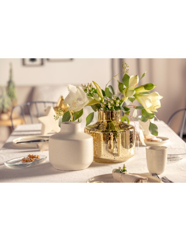 Wazon niski 22cm złoty Milano - Leonardo