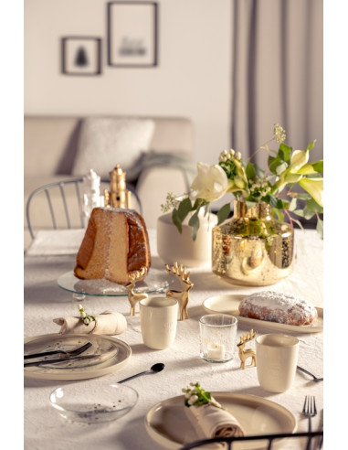 Wazon niski 22cm złoty Milano - Leonardo