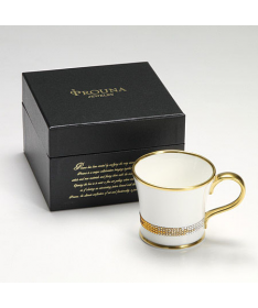 Kubek do kawy z kryształkami Swarovskiego (Topaz)