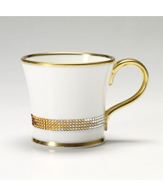 Kubek do kawy z kryształkami Swarovskiego (Topaz)